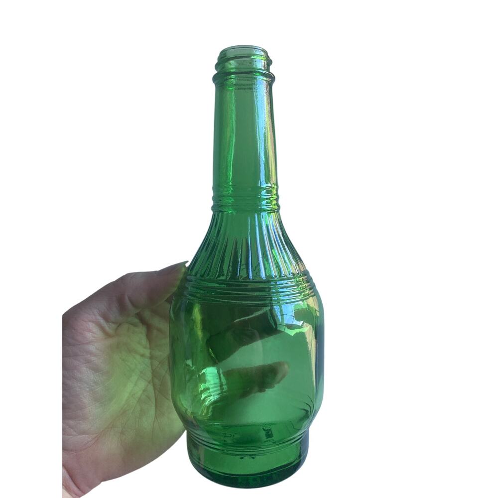 Vintage Green Glass Bottle
